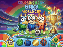 เกม Coloring Book: Bluey World Cup