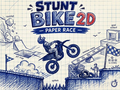 เกม Stunt Bike 2D Paper Race