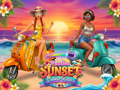 เกม Besties Sunset Scooter Rider