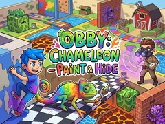 เกม Obby: Chameleon - Paint & Hide