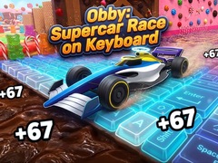 เกม Obby: Supercar Race on Keyboard